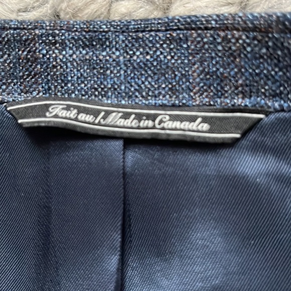 Jack Victor blue/brown single breasted sport coat - Picture 5 of 13
